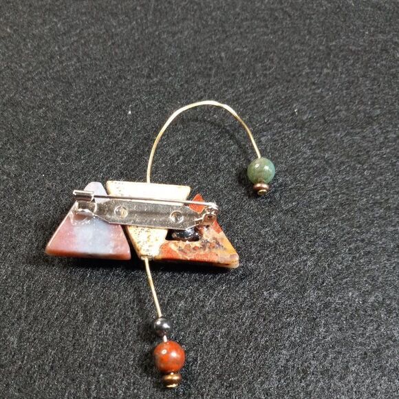 Artisian Brooch Multishaped and Colored - Picture 4 of 7